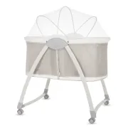 Patut si balansoar portabil Lionelo, Gaya 2 in 1, cu functie de leganat si muzica, 3 viteze de leganat reglabile, saltea T25, controlat prin telecomanda sau panou, pana la 9 kg, 0 luni+, 93 x 68 x 81 cm, bej sand BYNLO-GAYA_BEIGE_SAND