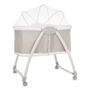 Patut si balansoar portabil Lionelo, Gaya 2 in 1, cu functie de leganat si muzica, 3 viteze de leganat reglabile, saltea T25, controlat prin telecomanda sau panou, pana la 9 kg, 0 luni+, 93 x 68 x 81 cm, bej sand BYNLO-GAYA_BEIGE_SAND