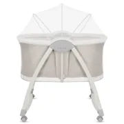 Patut si balansoar portabil Lionelo, Gaya 2 in 1, cu functie de leganat si muzica, 3 viteze de leganat reglabile, saltea T25, controlat prin telecomanda sau panou, pana la 9 kg, 0 luni+, 93 x 68 x 81 cm, bej sand BYNLO-GAYA_BEIGE_SAND