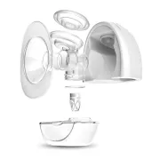 Pompa de san, Lionelo, Fidi, Portabila, Cu accesorii, Hands-free, 5 functii de masaj, Autonomie pana la 24 h, 50 db, Capacitate 150 ml, Alb BYNLOC-FIDI_FREE_WHITE