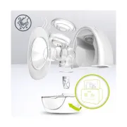 Pompa de san, Lionelo, Fidi, Portabila, Cu accesorii, Hands-free, 5 functii de masaj, Autonomie pana la 24 h, 50 db, Capacitate 150 ml, Alb BYNLOC-FIDI_FREE_WHITE