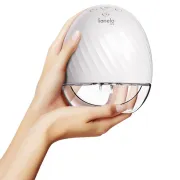 Pompa de san, Lionelo, Fidi, Portabila, Cu accesorii, Hands-free, 5 functii de masaj, Autonomie pana la 24 h, 50 db, Capacitate 150 ml, Alb BYNLOC-FIDI_FREE_WHITE