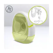 Pompa de san, Lionelo, Fidi, Portabila, Cu accesorii, Hands-free, 5 functii de masaj, Autonomie pana la 24 h, 50 db, Capacitate 150 ml, Alb BYNLOC-FIDI_FREE_WHITE