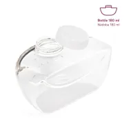 Pompa de san, Petite&Mars, Gaia Duo, Portabila, Cu 3 moduri, Panou control, Autonomie pana la 2.5 h, 9 functii de masaj, Silentioasa- 55db, Capacitate 180 ml, Alb BYN327035