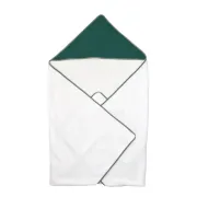 Prosop De Baie Pentru Bebelue I Din Bumbac Muselina, Cu Gluga, Puzzle Verde, 75 X 75 Cm ,   Amy Pjb81853