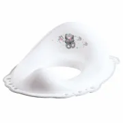 Reductor Toaleta Copii, Antiderapant, Bear Alb, Maltex Baby Pjb6904