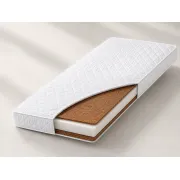Saltea Patut Mic Cocos-spuma T18-cocos, Husa Bumbac Detasabila, 90x40x7 Cm Pjbpj90407