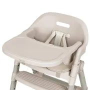 Scaun de masa, Lionelo, Matt, 3 in 1, Pliabil, Cu tava detasabila, Cu centuri de siguranta in 5 puncte, Suport pentru picioare si sezut reglabile, Pana la 110 kg, 6 luni &ndash; adult, Bej BYNLO-MATT_BEIGE_SAND