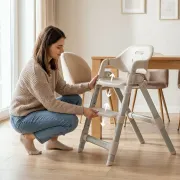 Scaun de masa, Lionelo, Matt, 3 in 1, Pliabil, Cu tava detasabila, Cu centuri de siguranta in 5 puncte, Suport pentru picioare si sezut reglabile, Pana la 110 kg, 6 luni &ndash; adult, Bej BYNLO-MATT_BEIGE_SAND