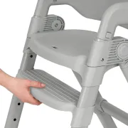 Scaun de masa, Lionelo, Matt, 3 in 1, Pliabil, Cu tava detasabila, Cu centuri de siguranta in 5 puncte, Suport pentru picioare si sezut reglabile, Pana la 110 kg, 6 luni &ndash; adult, Gri BYNLO-MATT_GREY_STONE