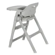 Scaun de masa, Lionelo, Matt, 3 in 1, Pliabil, Cu tava detasabila, Cu centuri de siguranta in 5 puncte, Suport pentru picioare si sezut reglabile, Pana la 110 kg, 6 luni &ndash; adult, Gri BYNLO-MATT_GREY_STONE