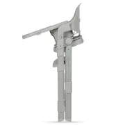 Scaun de masa, Lionelo, Matt, 3 in 1, Pliabil, Cu tava detasabila, Cu centuri de siguranta in 5 puncte, Suport pentru picioare si sezut reglabile, Pana la 110 kg, 6 luni &ndash; adult, Gri BYNLO-MATT_GREY_STONE