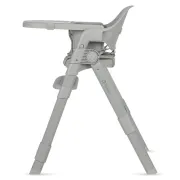 Scaun de masa, Lionelo, Matt, 3 in 1, Pliabil, Cu tava detasabila, Cu centuri de siguranta in 5 puncte, Suport pentru picioare si sezut reglabile, Pana la 110 kg, 6 luni &ndash; adult, Gri BYNLO-MATT_GREY_STONE