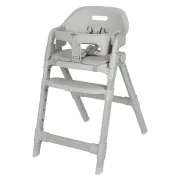 Scaun de masa, Lionelo, Matt, 3 in 1, Pliabil, Cu tava detasabila, Cu centuri de siguranta in 5 puncte, Suport pentru picioare si sezut reglabile, Pana la 110 kg, 6 luni &ndash; adult, Gri BYNLO-MATT_GREY_STONE