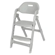 Scaun de masa, Lionelo, Matt, 3 in 1, Pliabil, Cu tava detasabila, Cu centuri de siguranta in 5 puncte, Suport pentru picioare si sezut reglabile, Pana la 110 kg, 6 luni &ndash; adult, Gri BYNLO-MATT_GREY_STONE