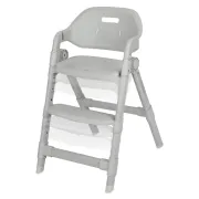 Scaun de masa, Lionelo, Matt, 3 in 1, Pliabil, Cu tava detasabila, Cu centuri de siguranta in 5 puncte, Suport pentru picioare si sezut reglabile, Pana la 110 kg, 6 luni &ndash; adult, Gri BYNLO-MATT_GREY_STONE