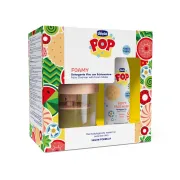 Set Chicco POP, gel curatare fata cu aroma prajitura de vanilie si dispozitiv formare spuma, 150ml, 6ani+ CHC1281040-9