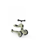 Trotineta Copii 2in1 Premium Scoot  Ride Highwaykick 1 Olive, Cu E Ezut, Sistem Anti-rasturnare, Reglabila 1,  5 Ani (max. 50 Kg) Pjb160629
