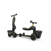 Trotineta Copii Cu Sezut, Suport Jucarie, Transformabila 2in1, Highwaykick 1 Lifestyle Black Gold Limited, 1-5 Ani, Pana La 50 Kg, Scoot  Ride Pjb96530