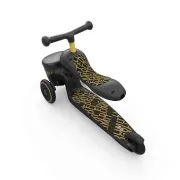 Trotineta Copii Cu Sezut, Suport Jucarie, Transformabila 2in1, Highwaykick 1 Lifestyle Black Gold Limited, 1-5 Ani, Pana La 50 Kg, Scoot  Ride Pjb96530