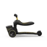 Trotineta Copii Cu Sezut, Suport Jucarie, Transformabila 2in1, Highwaykick 1 Lifestyle Black Gold Limited, 1-5 Ani, Pana La 50 Kg, Scoot  Ride Pjb96530