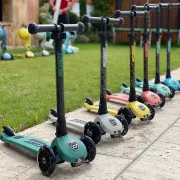Trotineta Copii Pliabila, Reglabila, Roti Luminoase, Highwaykick 3 Led Forest, 3-6 Ani, Pana La 50 Kg, Scoot  Ride Pjb96345