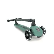 Trotineta Copii Pliabila, Reglabila, Roti Luminoase, Highwaykick 3 Led Forest, 3-6 Ani, Pana La 50 Kg, Scoot  Ride Pjb96345