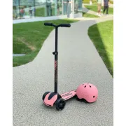 Trotineta Premium Copii Scoot  Ride Highwaykick 5 Led Peach ,   Reglabila, Roti Luminoase, 5 Ani+, Pana La 80 Kg Pjb96436