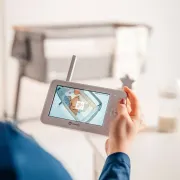 Video monitor, Lionelo, Babyline 6.2, Conexiune Wi-Fi, Pana la 8h de functionare, Comunicare bidirectionala, Senzor de temperatura, Alb BYNLOC-BABYLINE_6.2_WHITE