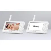 Video monitor, Lionelo, Babyline 6.2, Conexiune Wi-Fi, Pana la 8h de functionare, Comunicare bidirectionala, Senzor de temperatura, Alb BYNLOC-BABYLINE_6.2_WHITE