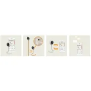 Video monitor, Lionelo, Babyline Smart, Cu aplicatie Smart Life, Cablu USB, Conexiune Wifi, Comunicare bidirectionala, Senzor de temperatura, Alb BYNLO-BABYLINE_SMART