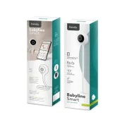 Video monitor, Lionelo, Babyline Smart, Cu aplicatie Smart Life, Cablu USB, Conexiune Wifi, Comunicare bidirectionala, Senzor de temperatura, Alb BYNLO-BABYLINE_SMART