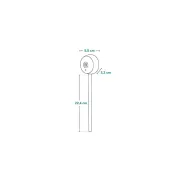 Video monitor, Lionelo, Babyline Smart, Cu aplicatie Smart Life, Cablu USB, Conexiune Wifi, Comunicare bidirectionala, Senzor de temperatura, Alb BYNLO-BABYLINE_SMART