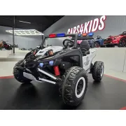 Buggy Electric Politie 2 Locuri Police Patrol 24v ,   2 Motoare 400w, Girofar Led, Bluetooth, Suspensii, Centura 3 Puncte   Max. 50 Kg Pjbc4k110politie