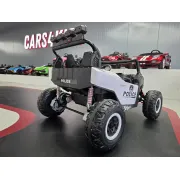 Buggy Electric Politie 2 Locuri Police Patrol 24v ,   2 Motoare 400w, Girofar Led, Bluetooth, Suspensii, Centura 3 Puncte   Max. 50 Kg Pjbc4k110politie