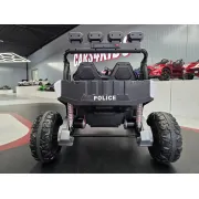 Buggy Electric Politie 2 Locuri Police Patrol 24v ,   2 Motoare 400w, Girofar Led, Bluetooth, Suspensii, Centura 3 Puncte   Max. 50 Kg Pjbc4k110politie