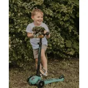 Cap Ghidon T-rex Wild  Wild ,   Accesoriu Plue  Premium Handmade Belgia Pentru Trotineta E I Bicicleta Copii   Dinti Albi, Montare Velcro Pjbws5202