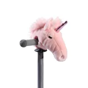 Cap Ghidon Unicorn Wild  Wild ,   Accesoriu Plue  Roz Premium Handmade Belgia Pentru Trotineta E I Bicicleta Copii   Corn Roz Metalic, Montare Velcro Pjbws5204