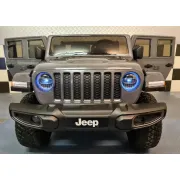 Jeep Electric Pentru Copii Gladiator Rubicon 12v Gri, Licenta Oficiala Jeep ,   2 Locuri, Ue I Functionale Pjbc4k0130r