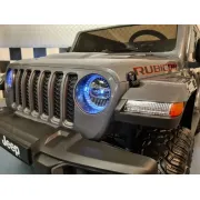 Jeep Electric Pentru Copii Gladiator Rubicon 12v Gri, Licenta Oficiala Jeep ,   2 Locuri, Ue I Functionale Pjbc4k0130r