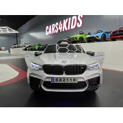 Mae Ina Electrica Bmw M5 24v Gri Metalic, Licenta Oficiala ,   Telecomanda 2.4g, Scaun Piele Pjbc4k118grijs