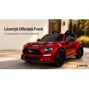 Mae Ina Electrica Ford Mustang 24v, Licenta Oficiala ,   Drift  Telecomanda, Roe U Metalic Premium Pjbc4k2038rood-24v