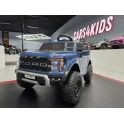 Mae Ina Electrica Ford Raptor 24v Albastru, 2 Locuri, Licenta Oficiala ,   Telecomanda 2.4g, Scaun Piele Pjbc4k0985blauw