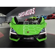 Mae Ina Electrica Lamborghini Revuelto 24v Verde, 2 Locuri, Licenta Oficiala ,   Ue I Vertical, Telecomanda 2.4g Pjbc4k500groen