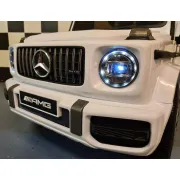 Mae Ina Electrica Mercedes G63 Amg 12v Alb, Licenta Oficiala ,   4 Motoare, Telecomanda 2.4g Pjbc4k0002wit