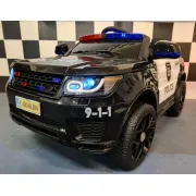 Mae Ina Electrica Politie 12v Pentru Copii, Negru ,   Telecomanda 2.4g, Girofar E I Sirena, Scaun Piele   3-5 Ani Pjbc4kc002