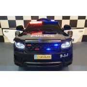 Mae Ina Electrica Politie 12v Pentru Copii, Negru ,   Telecomanda 2.4g, Girofar E I Sirena, Scaun Piele   3-5 Ani Pjbc4kc002