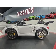 Mae Ina Electrica Porsche Ruf 24v Argintiu Metalic, 2 Locuri, Licenta Oficiala ,   Telecomanda 2.4g, Scaun Piele Pjbc4k322