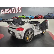 Mae Ina Electrica Porsche Ruf 24v Argintiu Metalic, 2 Locuri, Licenta Oficiala ,   Telecomanda 2.4g, Scaun Piele Pjbc4k322