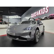 Mae Ina Electrica Porsche Taycan Turbo S 24v Gri, 2 Locuri, Licenta Oficiala ,   Telecomanda 2.4g, Scaun Piele Pjbc4k0988 Grijs